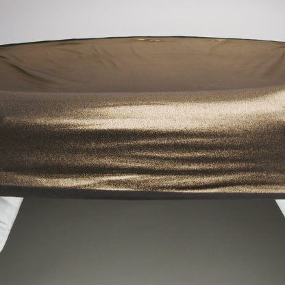 Polyester Interlock Knit with Gold Foiling - Black - Oriana Collection
