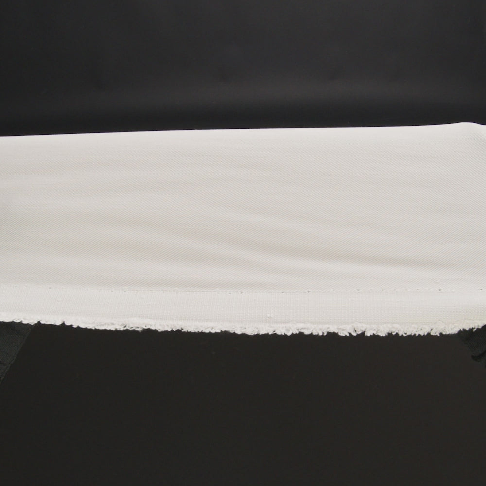 Tencel Gabardine Twill - Cream - Designer Deadstock - Image 6 of 6