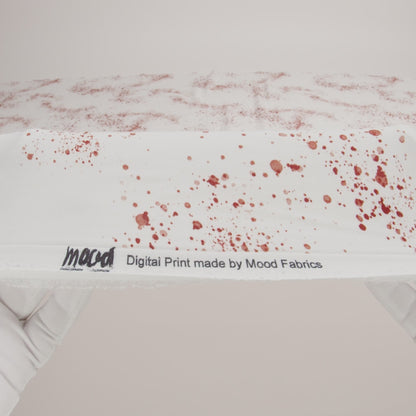Rayon Batiste - Blood Splatters - Rue Morgue Print - Mood Exclusive Nevermore Collection