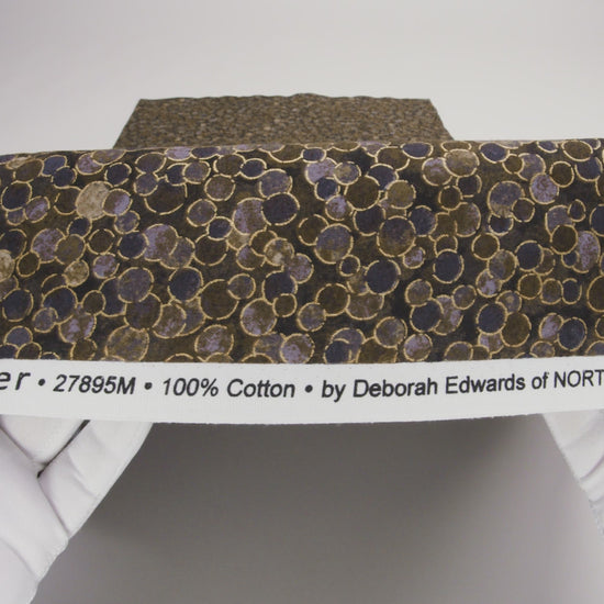 Metallic Printed Quilting Cotton by Northcott - Desert Sand Polka Dot Confetti - Shimmer Collection