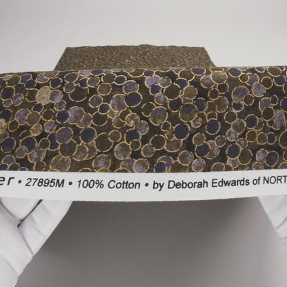 Metallic Printed Quilting Cotton by Northcott - Desert Sand Polka Dot Confetti - Shimmer Collection