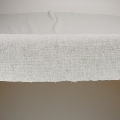 Cotton French Terry Knit - Heathered Moonbeam, Quarry, and Turtledove - Elida Collection
