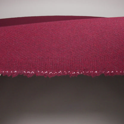 Recycled Brushed Wool Blend Twill Coating - Wine Red - Made in Italy - Maeve Collection