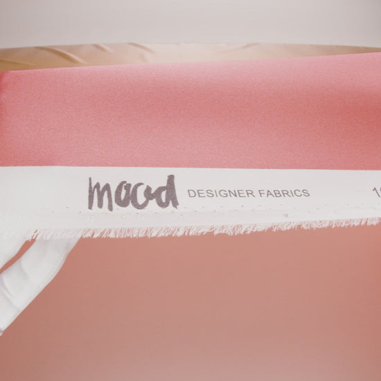 Silk Charmeuse Print 16MM, Made in Italy - Pale Peach to Blush Pink Ombre