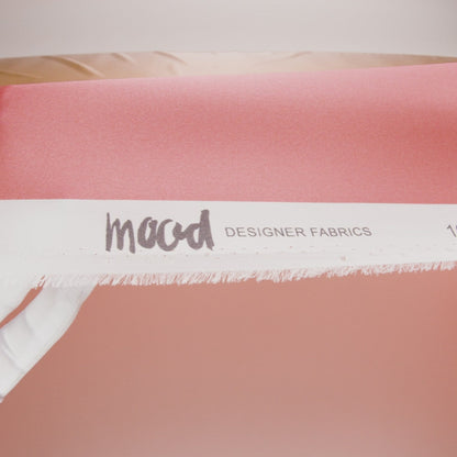Silk Charmeuse Print 16MM, Made in Italy - Pale Peach to Blush Pink Ombre