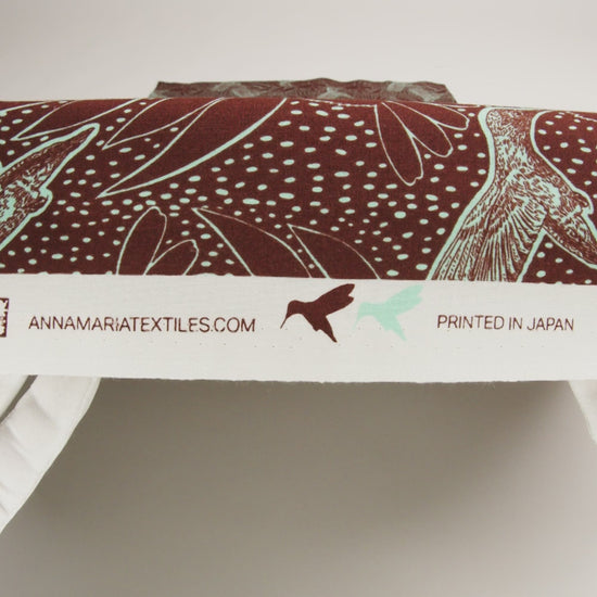 Printed Quilting Cotton by Anna Maria Textiles for Northcott - Patina Hummingbirds and Coneflowers - Indelible Ink Collection