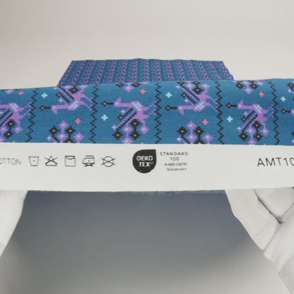 Printed Quilting Cotton by Anna Maria Textiles for Northcott - Midnight Peacocks - Heiress Collection