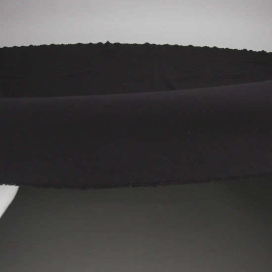 Stretch Rayon Blend Ponte Knit - Black - Deadstock