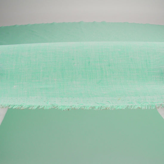 Lightweight Linen Chambray - Heathered Cascade - Minerva Collection