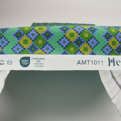 Printed Quilting Cotton by Anna Maria Textiles for Northcott - Sea Interwoven Geometric Stripes - Heiress Collection