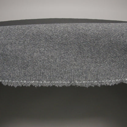 Recycled Brushed Wool Blend Twill Coating - Lead Gray - Made in Italy - Maeve Collection