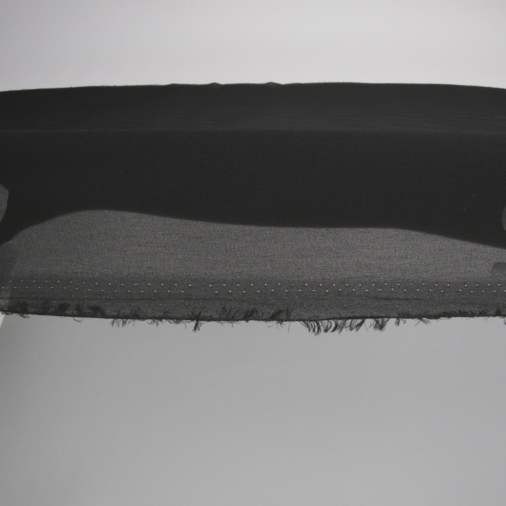 Black Polyester Chiffon - Image 6 of 6