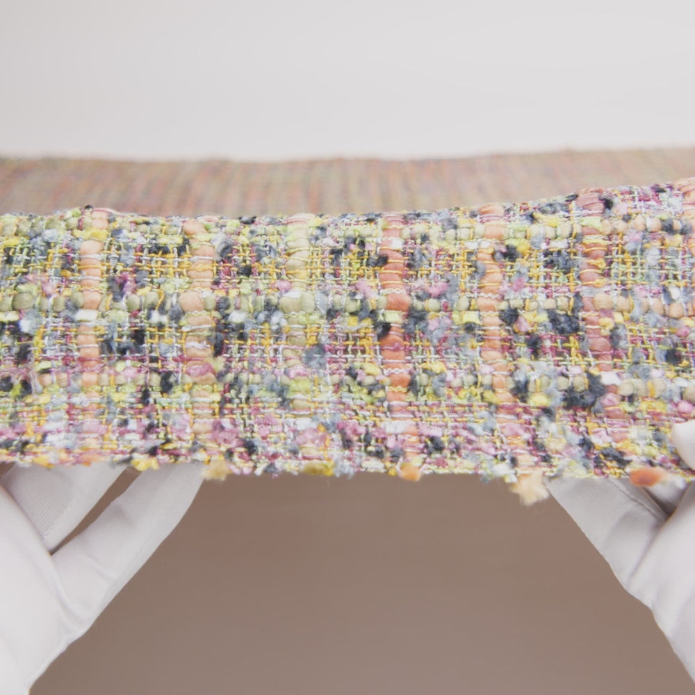 Viscose and Acrylic Chenille Tweed - Rainbow and Black Ink - Newcastle Collection - Image 6 of 7