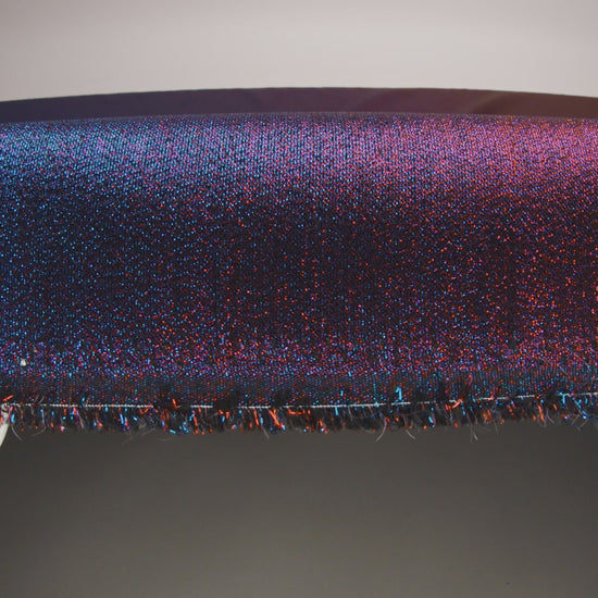 Metallic Polyester Lame - Red, Royal Blue and Black - Glimmer Collection - Image 6 of 7