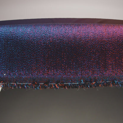 Metallic Polyester Lame - Red, Royal Blue and Black - Glimmer Collection