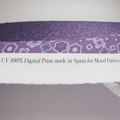 Mood Exclusive Purple Daisy Train Rayon Challis