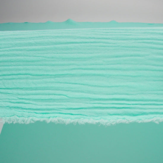 Double Cotton Gauze - Aqua - Talamanca Collection