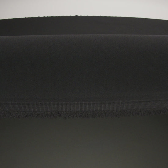 Black Stretch Polyester 4-Ply Crepe