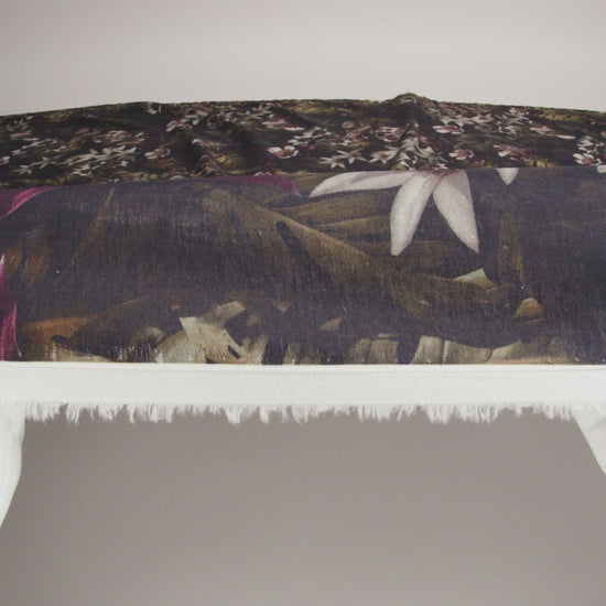 Mercerized Organic Egyptian Cotton Voile - Shadow Lilies - Toulouse Collection