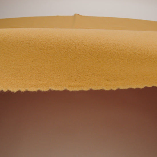 Wool and Cashmere Coating Made in Italy - Yellow Ochre - Alberini Collection