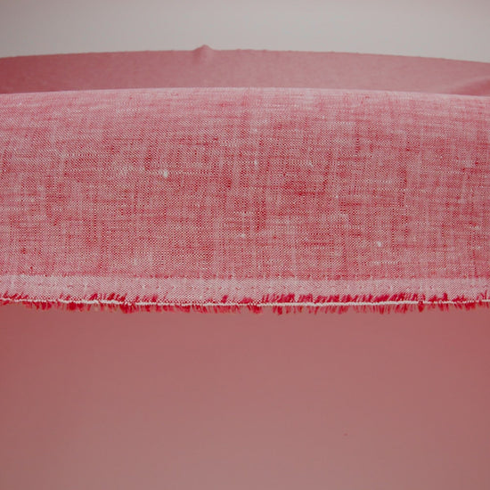Lightweight Linen Chambray - Heathered Tomato Puree - Minerva Collection