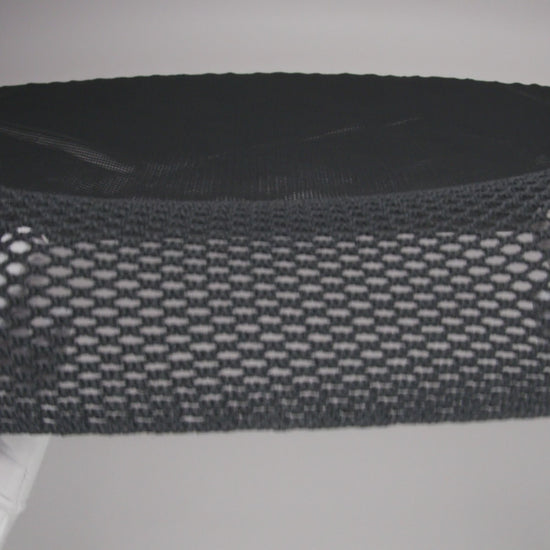 Cotton Crochet Net - Black - Designer Deadstock - Image 6 of 6