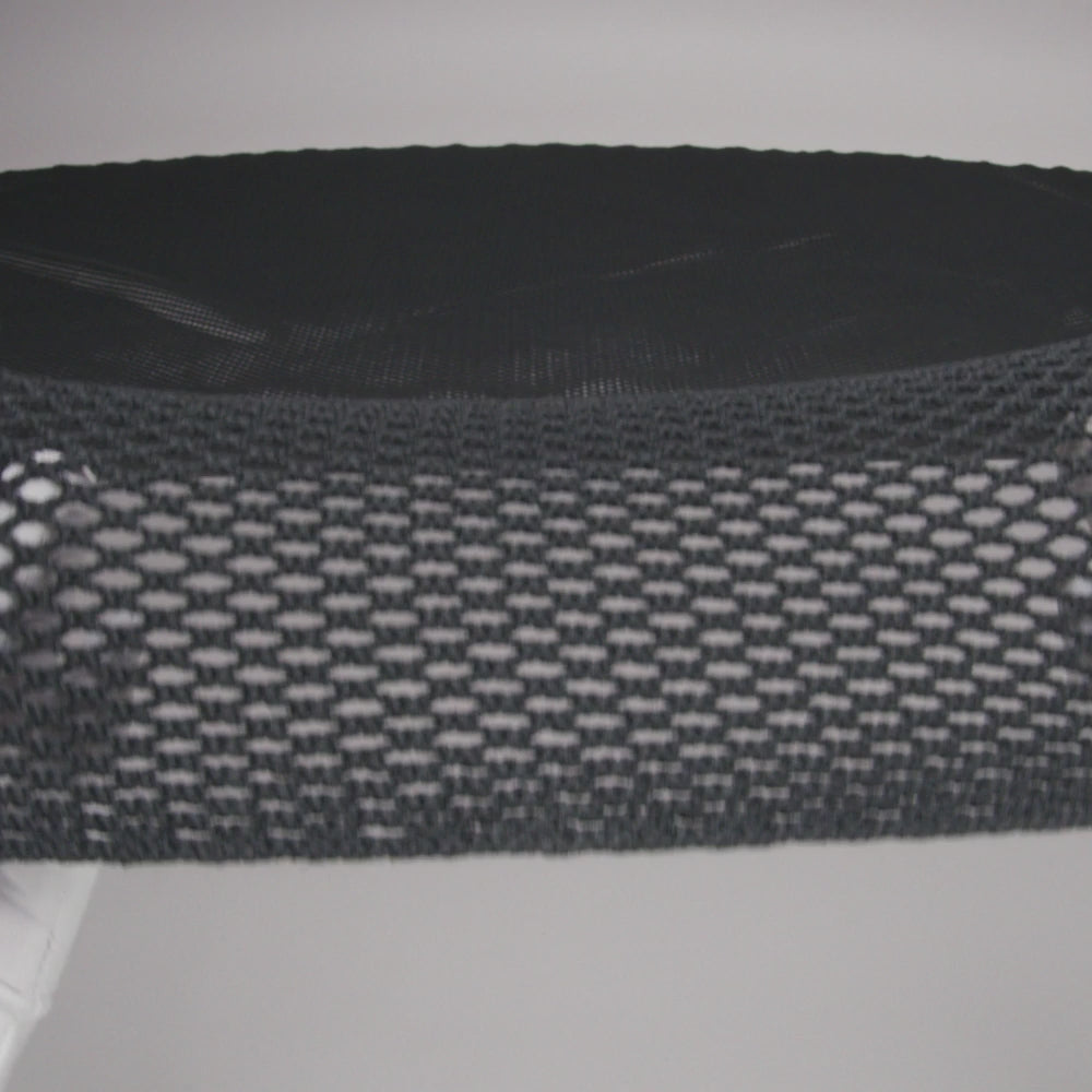 Cotton Crochet Net - Black - Designer Deadstock - Image 6 of 6