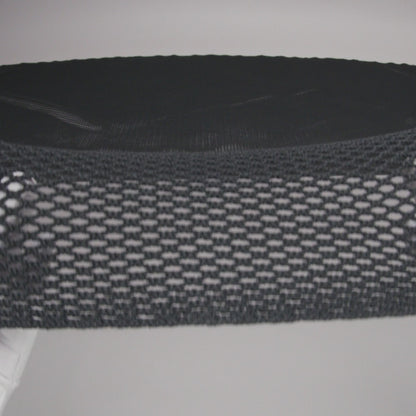 Cotton Crochet Net - Black - Designer Deadstock