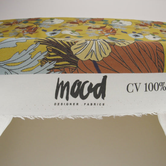 Mood Exclusive Yellow How Gardens Grow Viscose Woven - Image 6 of 7