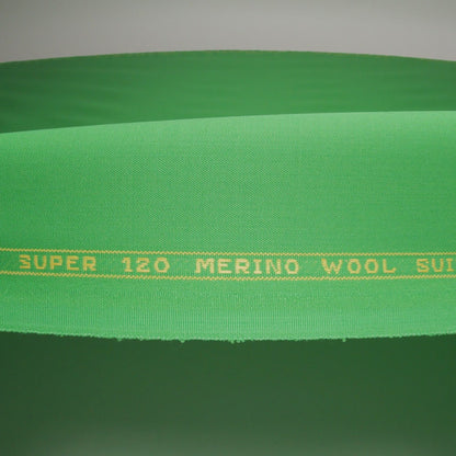 Super 120 Merino Wool Suiting - Fern Green - Finn Collection