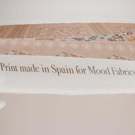 Mood Exclusive Beige My Embroidered Life Viscose Chiffon Panel