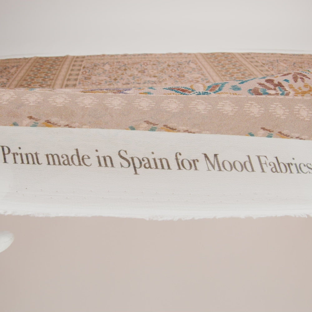 Mood Exclusive Beige My Embroidered Life Viscose Chiffon Panel