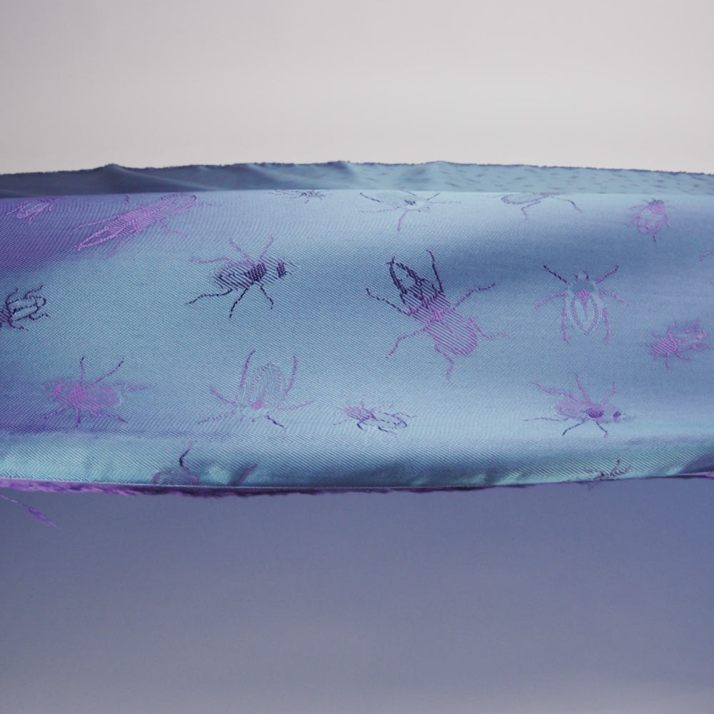 Beetles Jacquard Lining - Grape Royale and Moonlight Blue Bi-Color - Image 5 of 6