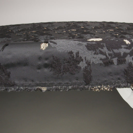 Sedona Sage, Moonless Night and Metallic Golden Egg Abstract Luxury Brocade