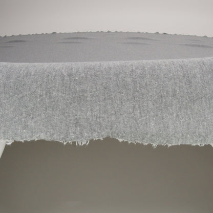 Heathered Dapple Gray and White Cotton Blend French Terry