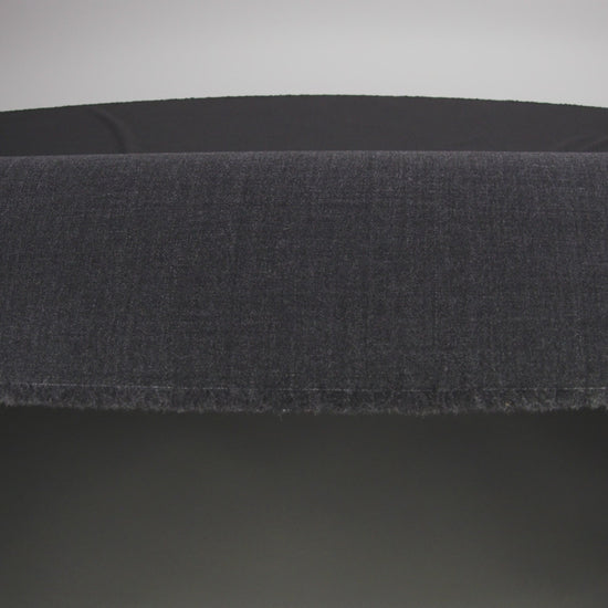 Italian Dark Gray Wool-Spandex Suiting