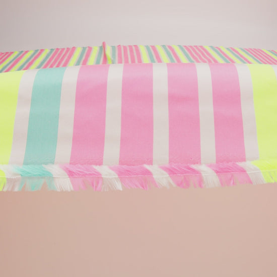 Striped Taffeta - Fluorescent Pink - Image 5 of 5