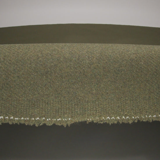 Recycled Brushed Wool Blend Twill Coating - Army Green - Made in Italy - Maeve Collection - Image 6 of 6