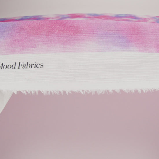Slubbed Gauzy Cotton Woven - Pink, Lilac and Sky Blue Soft Tie Dye - Mood Exclusive Soft Sighs Print
