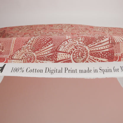 Cotton Voile - Red and White Shells on Plaid - Weekend Wandering Print - Mood Exclusive Rockland Collection