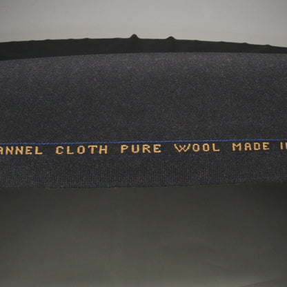 Brushed Virgin Wool Twill Made in Italy - Heathered Anthracite Gray