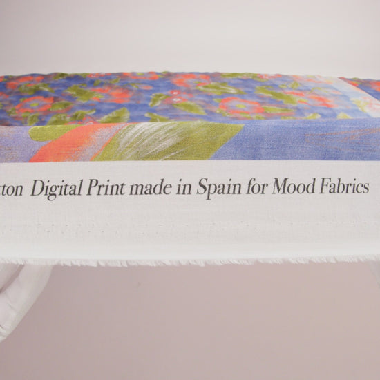 Mood Exclusive Blue Clementines and Lavender Cotton Crepe - Image 6 of 6