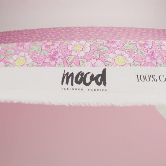 Mood Exclusive Pink Daisy Dipper Cotton Poplin - Image 6 of 6