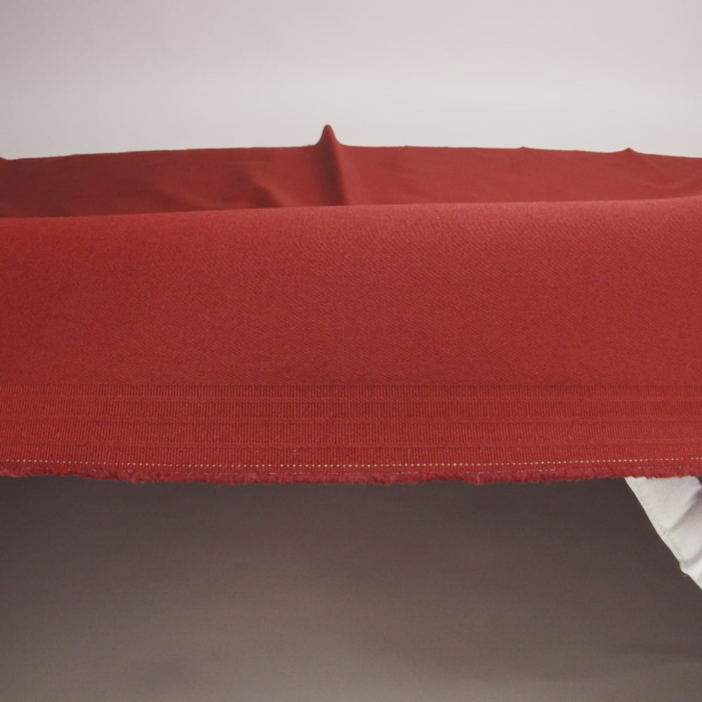 Carbon Brushed Stretch Khaki Twill - Dark Red - Averill Collection - Image 7 of 8