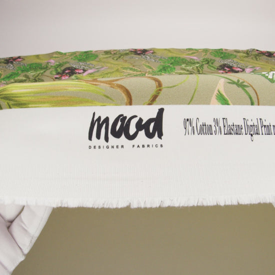 Mood Exclusive Be Leaf in Me Stretch Cotton Sateen