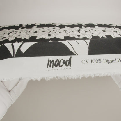 Rayon Challis - Black Floral - Central Park Spring Print - Mood Exclusive Metro Collection