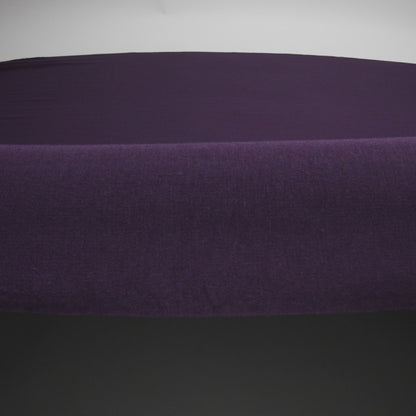 Bamboo and Cotton Stretch Knit Fleece - Plum - Jessamyn Collection