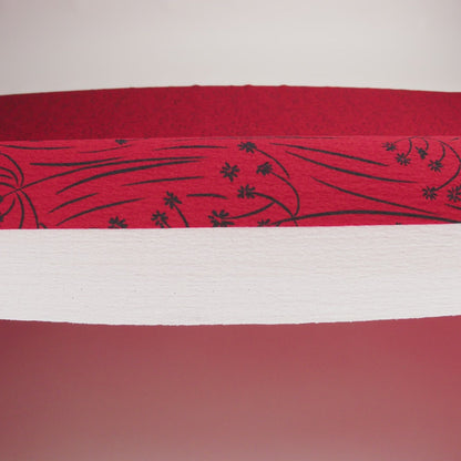 Mood Exclusive Red Dandelion Dreamer Stretch Polyester Seersucker