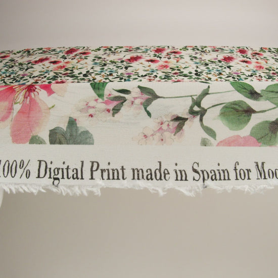 Mood Exclusive Beige O'Keefe's Orchids Viscose Georgette - Image 5 of 5