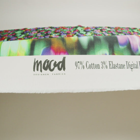 Mood Exclusive Large Neon Tears Stretch Cotton Sateen - Image 6 of 6